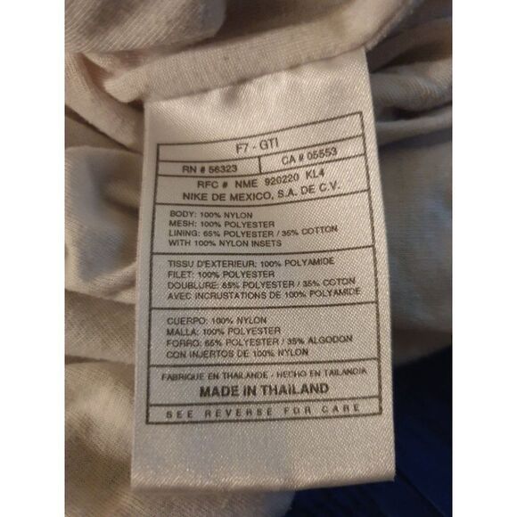 Nike Women's Vintage 90's Jacket Large Navy Blue White Tag Zip Track Windbreaker - Picture 7 of 7